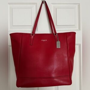 Red Preloved Coach Tote